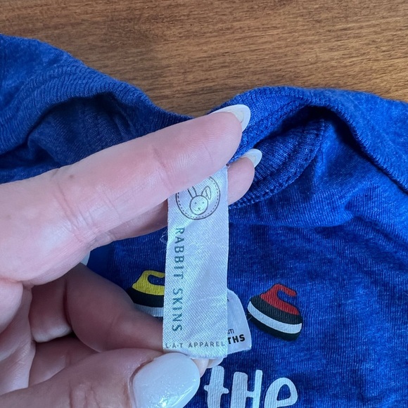 Curling Vinyl Graphic One Piece Bodysuit - Picture 3 of 5